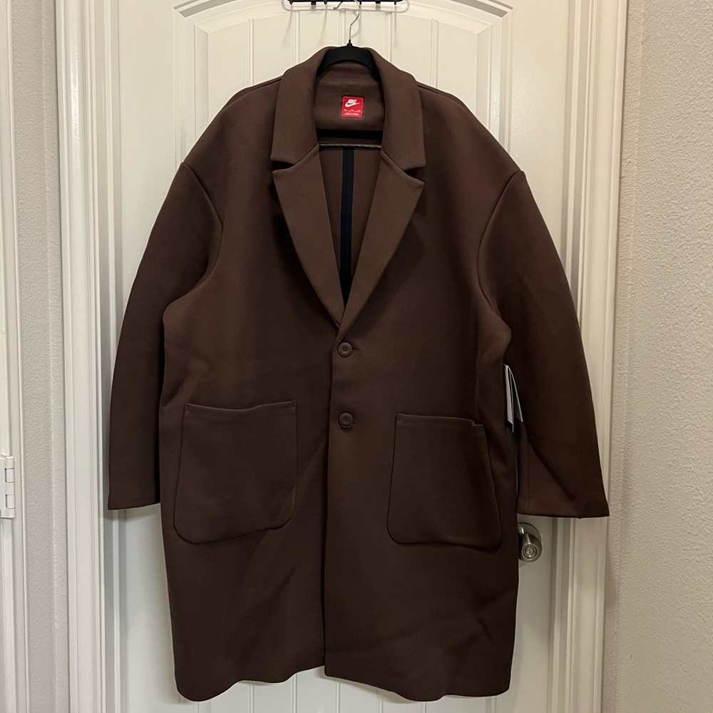 Nike Tech Brown Men's Trench Coat  design is versatile for women